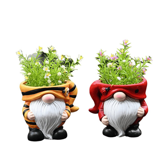 Cleenova Gnome Planter – Add a Touch of Whimsy to Your Garden＆ Home - cleenova