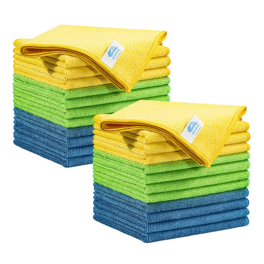 Exclusive Cleenova Microfiber Cloth for Powerful Stain Removal（12 PCS） - cleenova