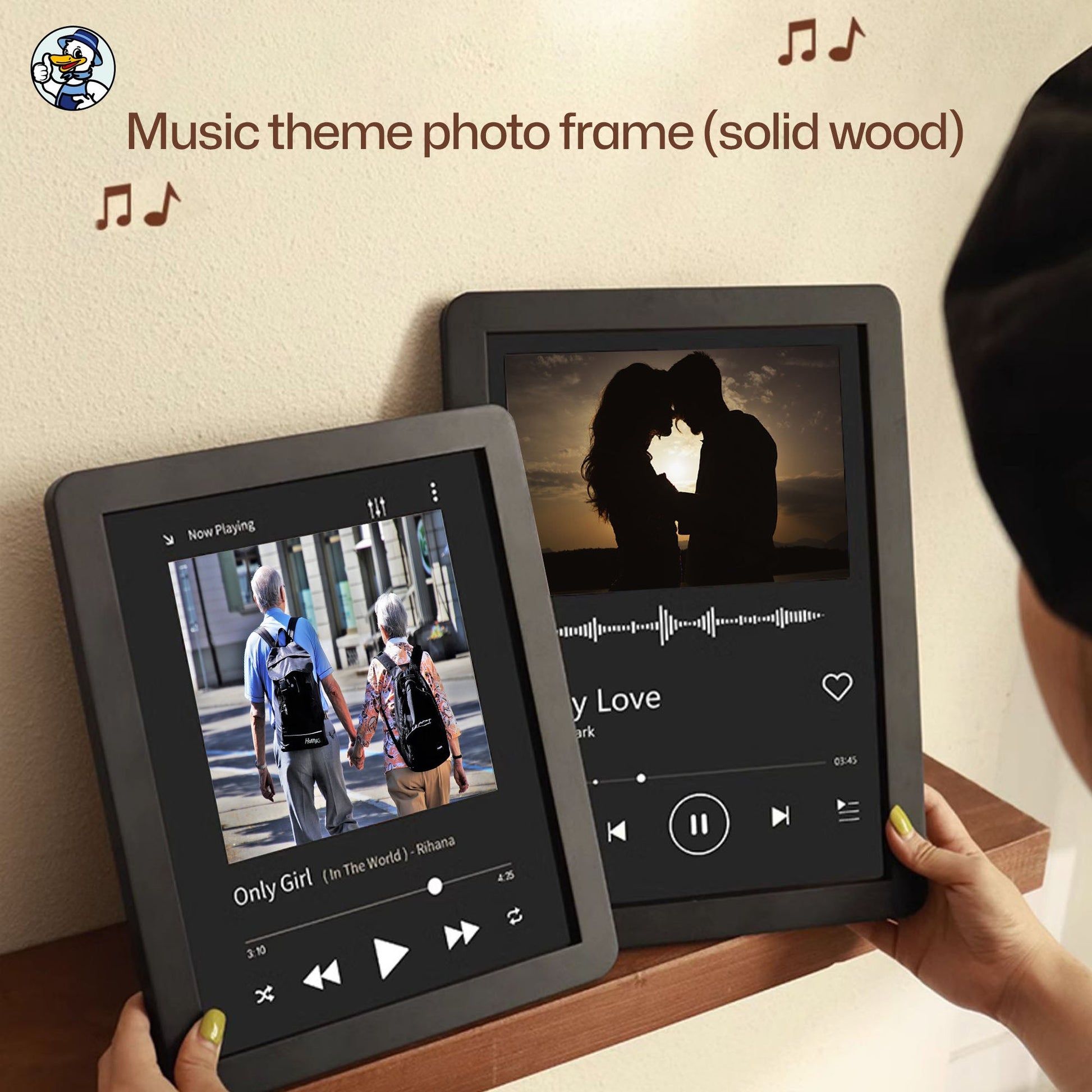 Music - Themed Photo Frame for Couples & Best Friends – "Only Love" & "Only Girl" - cleenova