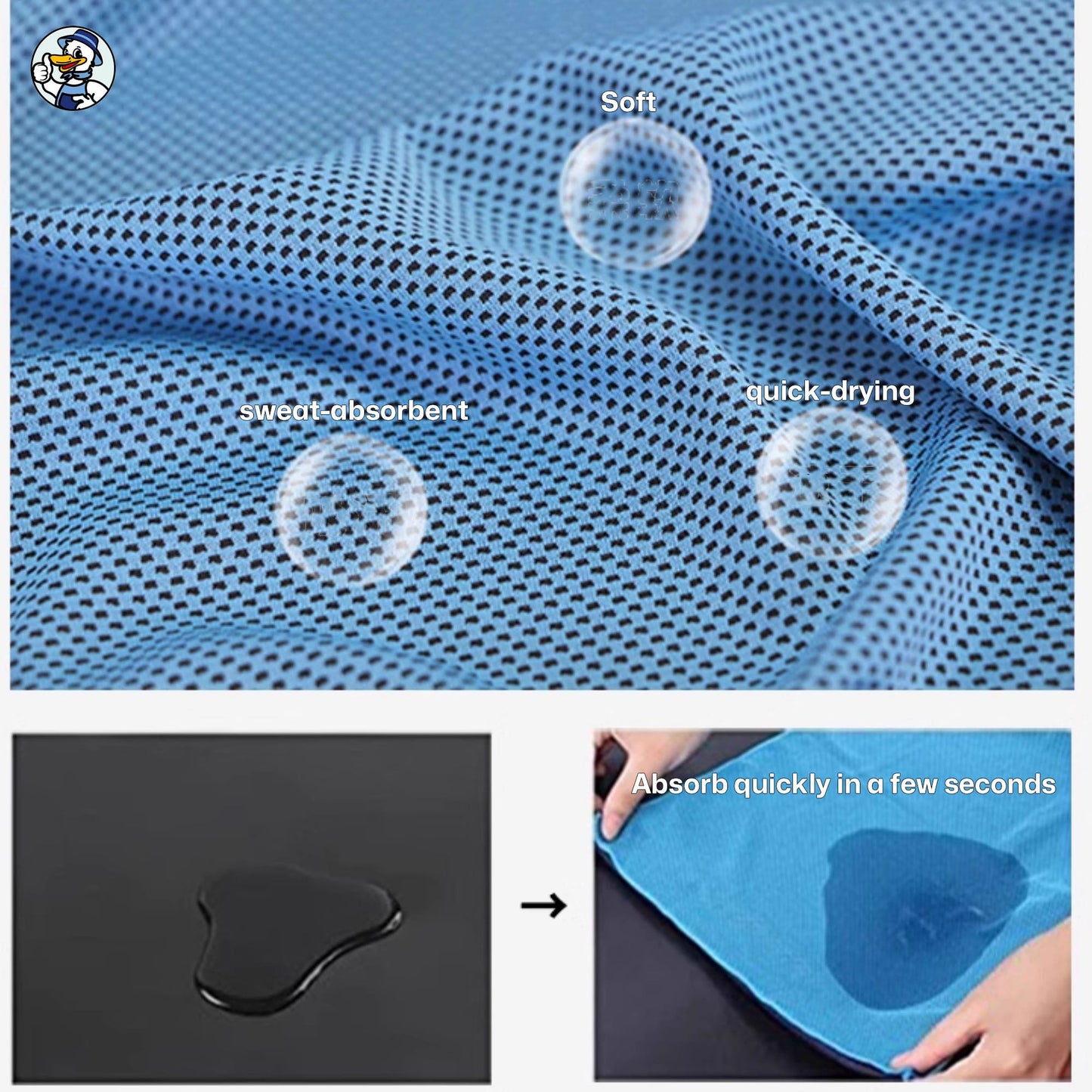 Stay Dry, Stay Active with Cleenova’s Ultra - Portable Sweat - Absorbing Towel - cleenova